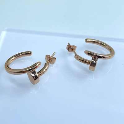 Серьги  Cartier гвоздь без камней